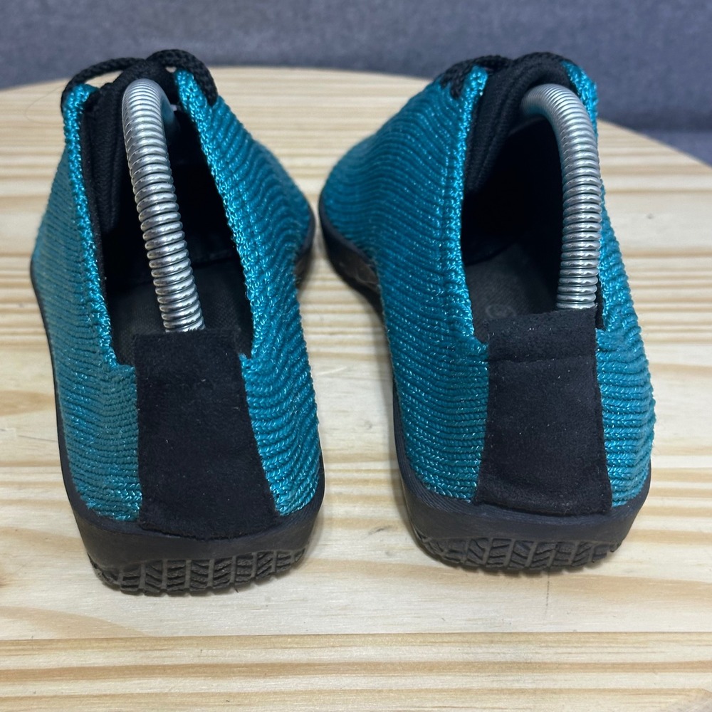 Arcopedico Knit Comfort Shoes Teal Blue Lace Up Walking Women's‎ 9 Lightweight - Picture 4 of 9